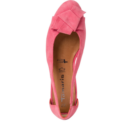 Балетки  Tamaris  коралловый  кожа F-80042 фото в интернет-магазине | Omadey.ru