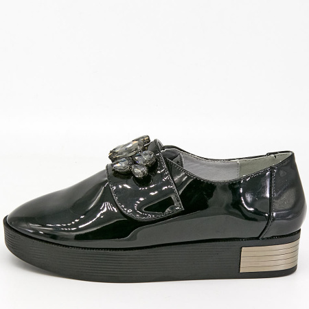 Туфли  Betsy  черный  кожа лаковая искусств. Z-7041 фото в интернет-магазине | Omadey.ru