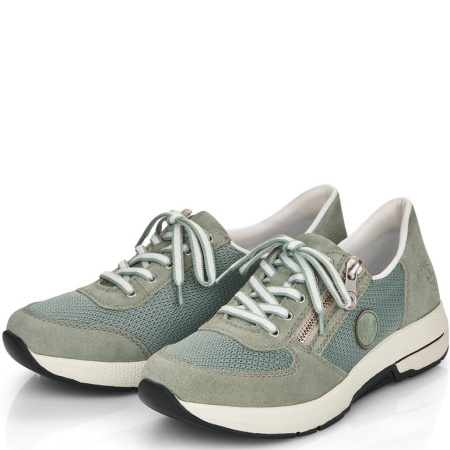 Кроссовки  Rieker  зеленый  кожа/текстиль F-300508 фото в интернет-магазине | Omadey.ru