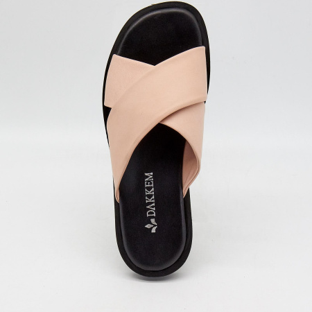 Сабо  Dakkem  пудра  кожа F-90266 фото в интернет-магазине | Omadey.ru