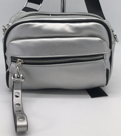 Сумка  Aidini  серебряный  кожа искусств. c10467 фото в интернет-магазине | Omadey.ru
