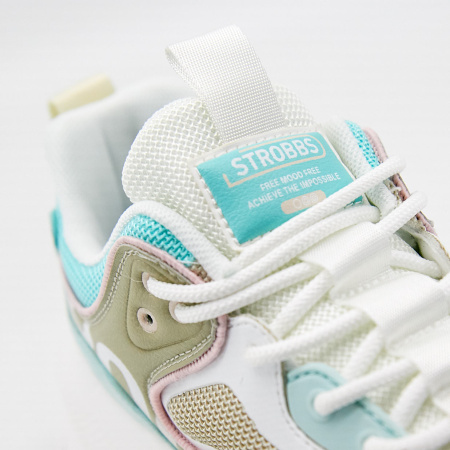 Кроссовки  женские Strobbs  бежевый  замша/кожа/кожа искусств. F-90547 фото в интернет-магазине | Omadey.ru