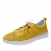 Кроссовки  Rovigo  желтый  кожа F-90813 фото в интернет-магазине | Omadey.ru
