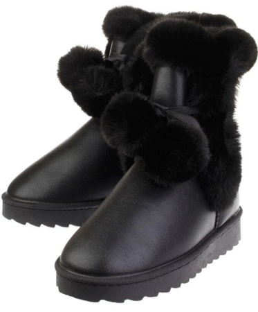 Ботинки  Tesoro  черный  кожа искусств. Z-89056 фото в интернет-магазине | Omadey.ru