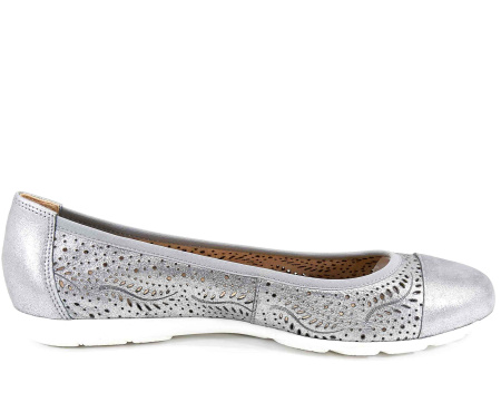Балетки  женские Caprice  металлик  кожа F-80247 фото в интернет-магазине | Omadey.ru