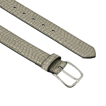 Ремень  Tamaris  серый  кожа лаковая c10410 фото в интернет-магазине | Omadey.ru