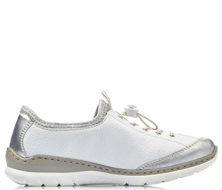Кроссовки  женские Rieker  белый  кожа искусств./текстиль F-91261 фото в интернет-магазине | Omadey.ru