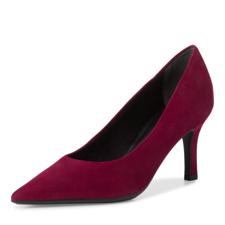 Лодочки  Tamaris  красный  кожа Z-400517 фото в интернет-магазине | Omadey.ru