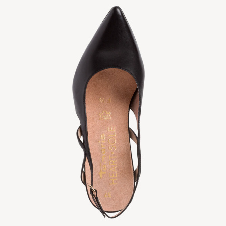 Слингбэки  Tamaris  черный  кожа F-91208 фото в интернет-магазине | Omadey.ru