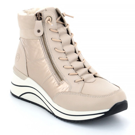 Ботинки  Remonte  бежевый  кожа/кожа искусств. Z-400107 фото в интернет-магазине | Omadey.ru