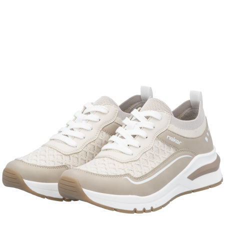 Кроссовки  Rieker  бежевый  кожа искусств./текстиль F-400526 фото в интернет-магазине | Omadey.ru