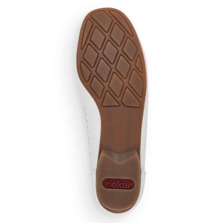 Мокасины  женские Rieker  белый  кожа/кожа искусств. F-100554 фото в интернет-магазине | Omadey.ru