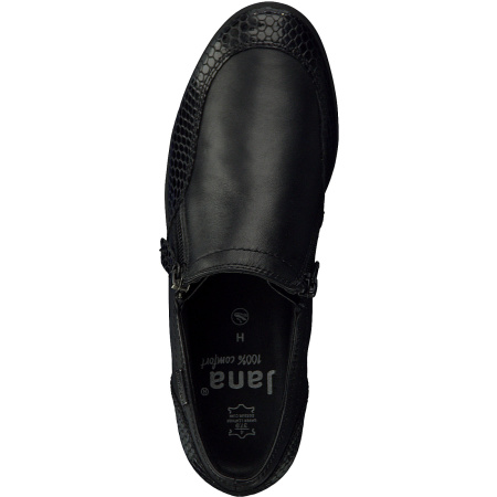 Туфли  Jana  черный  кожа Z-8458 фото в интернет-магазине | Omadey.ru