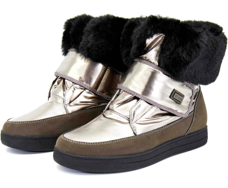 Ботинки  Keddo  серебряный  нубук искусств./нейлон Z-8622 фото в интернет-магазине | Omadey.ru