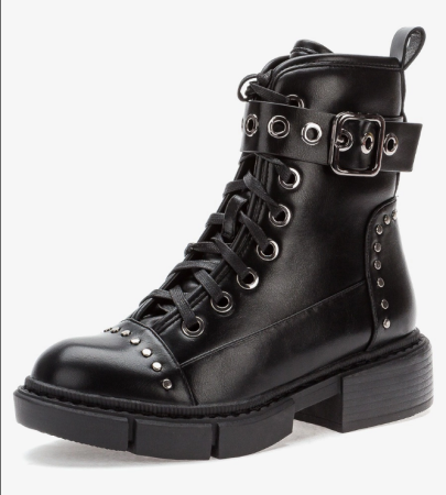 Ботинки  Betsy  черный  кожа искусств. Z-8382 фото в интернет-магазине | Omadey.ru