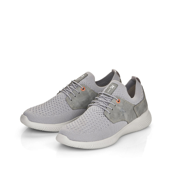 Фото Кроссовки  Rieker  серый  кожа искусств./текстиль F-100542 мужские