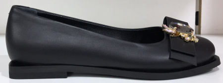 Туфли  Rovigo  черный  кожа F-80889 фото в интернет-магазине | Omadey.ru