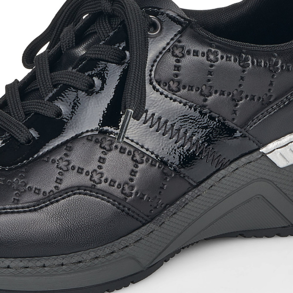 Фото Кроссовки  Rieker  черный  кожа/кожа искусств. Z-100475