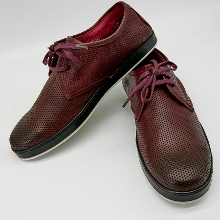 Туфли  Dakkem  бордовый  кожа F-90495 фото в интернет-магазине | Omadey.ru