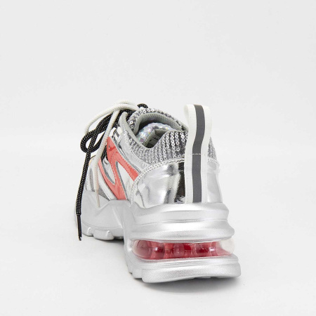 Кроссовки  CV Martanni  серебряный  кожа Z-90353 фото в интернет-магазине | Omadey.ru