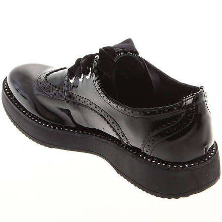 Туфли  Keddo  черный  кожа лаковая искусств. Z-8068 фото в интернет-магазине | Omadey.ru