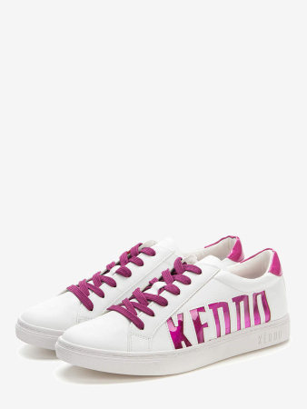 Кеды  Keddo  белый  кожа искусств. F-80681 фото в интернет-магазине | Omadey.ru