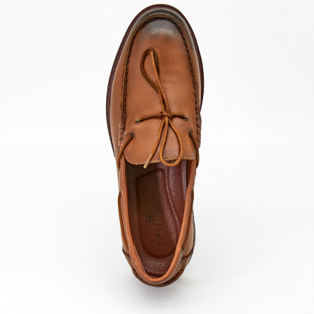 Туфли  Mirco Osvaldo  коричневый  кожа Z-90440 фото в интернет-магазине | Omadey.ru