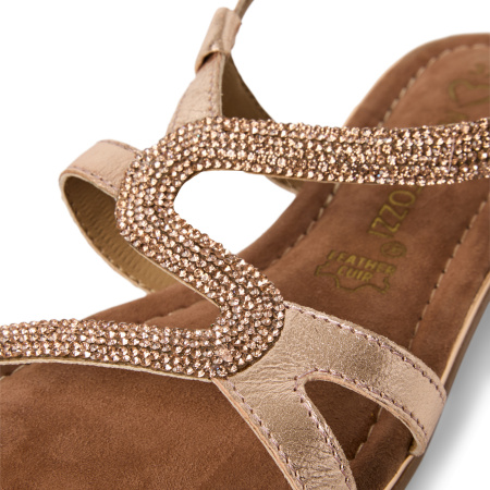 Сандалии  Marco Tozzi  розовый  кожа F-400827 фото в интернет-магазине | Omadey.ru