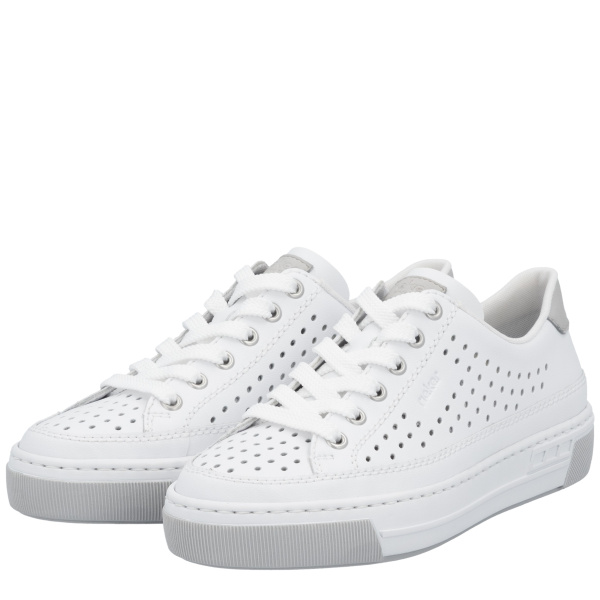 Фото Кеды  Rieker  белый  кожа/кожа искусств. F-400176 Фото Кеды  Rieker  белый  кожа/кожа искусств. F-400176