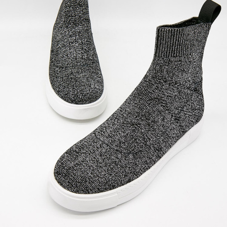 Ботинки  Betsy  серебряный  текстиль Z-100034 фото в интернет-магазине | Omadey.ru