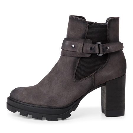Ботинки  Tamaris  серый  кожа Z-200309 фото в интернет-магазине | Omadey.ru