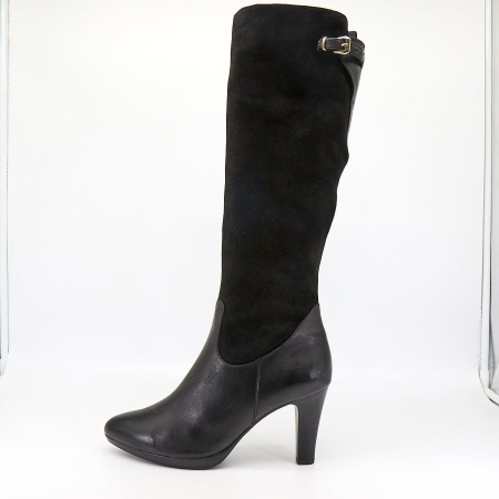 Сапоги  Caprice  черный  кожа Z-5442 фото в интернет-магазине | Omadey.ru