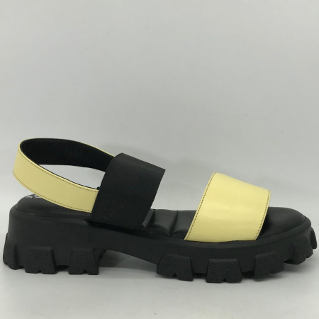 Сандалии  Dakkem  желтый  кожа F-90508 фото в интернет-магазине | Omadey.ru