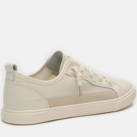 Кеды  женские Keddo  бежевый  кожа искусств./текстиль F-90786 фото в интернет-магазине | Omadey.ru