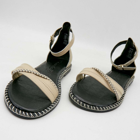 Сандалии  Tamaris  бежевый  кожа F-90439 фото в интернет-магазине | Omadey.ru