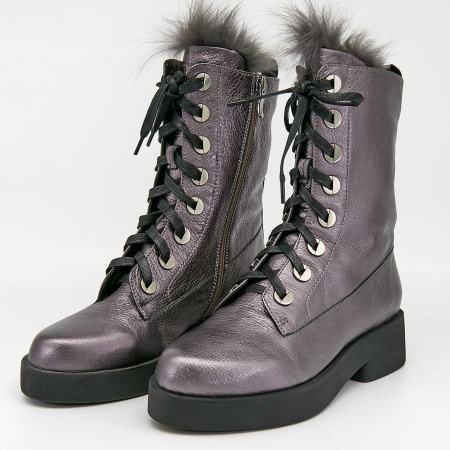 Ботинки  Balex  серебряный  кожа Z-7441 фото в интернет-магазине | Omadey.ru