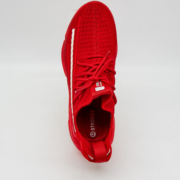 Фото Кроссовки  Strobbs  красный  текстиль F-90552 мужские