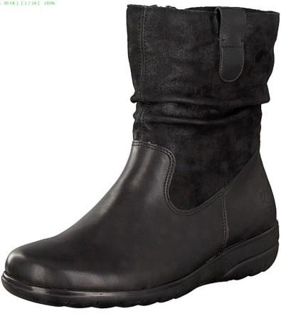 Полусапоги  Rieker  черный  кожа/кожа искусств. Z-89197 фото в интернет-магазине | Omadey.ru