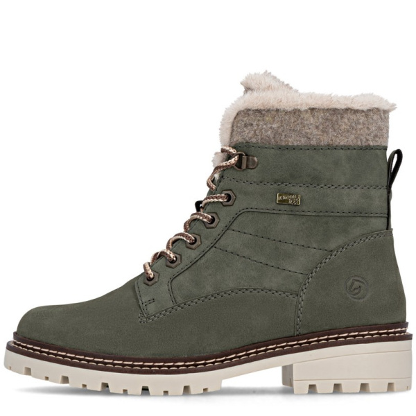 Фото Ботинки  Remonte  зеленый  кожа/кожа искусс. Z-401075