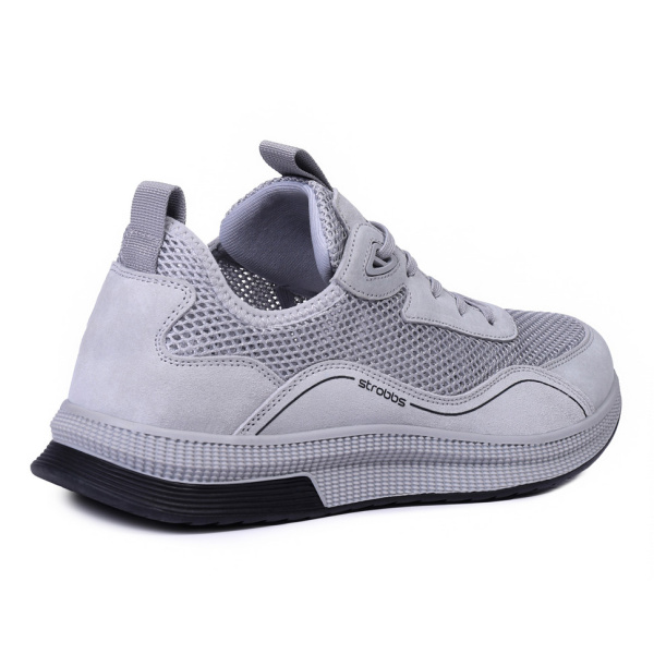 Фото Кроссовки  Strobbs  серый  замша/текстиль F-400950 мужские