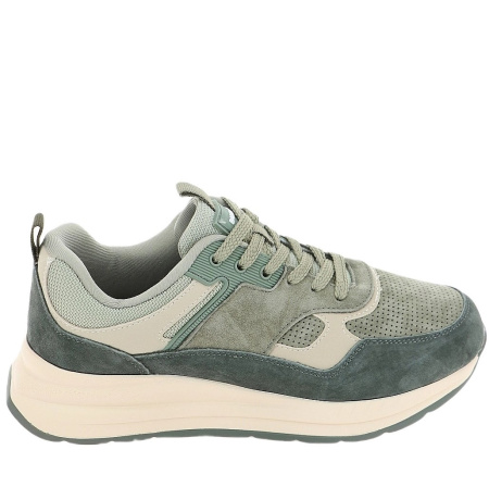 Кроссовки  Baden  зеленый  кожа F-400234 фото в интернет-магазине | Omadey.ru