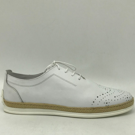 Туфли  Dakkem  белый  кожа F-90788 фото в интернет-магазине | Omadey.ru