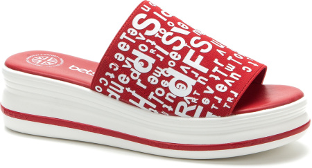 Шлепанцы  Betsy  красный  текстиль F-80983 фото в интернет-магазине | Omadey.ru