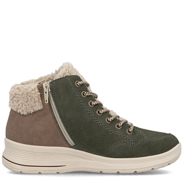 Фото Ботинки  Rieker  зеленый  кожа/кожа искусств.  Z-401067 Фото Ботинки  Rieker  зеленый  кожа/кожа искусств.  Z-401067