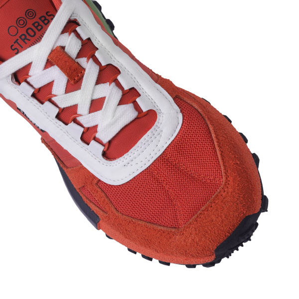 Фото Кроссовки  Strobbs  оранжевый  замша/текстиль/микрофибра F-400250 мужские