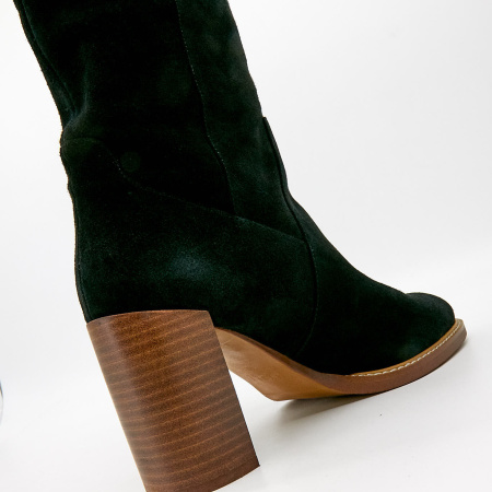 Сапоги  MYSET  черный  велюр Z-100915 фото в интернет-магазине | Omadey.ru