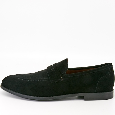 Туфли  Mirco Osvaldo  черный  замша Z-90442 фото в интернет-магазине | Omadey.ru