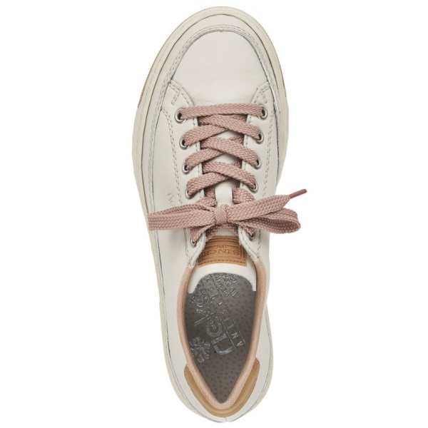 Фото Кеды  Rieker  белый  кожа/кожа искусств. F-400020 Фото Кеды  Rieker  белый  кожа/кожа искусств. F-400020