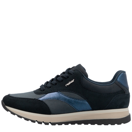 Кроссовки  Rieker  синий  кожа/кожа искусств. F-400253 фото в интернет-магазине | Omadey.ru