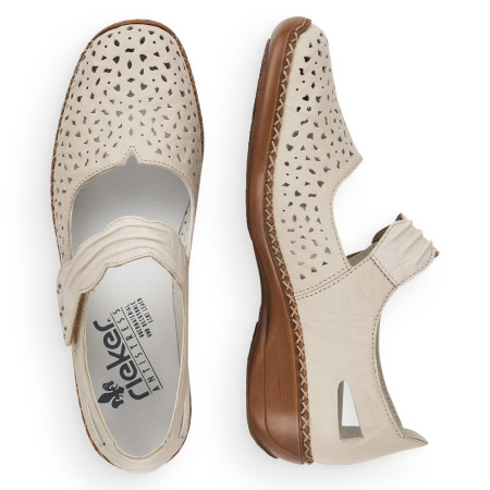 Босоножки  Rieker  бежевый  кожа/кожа искусств. F-400076 фото в интернет-магазине | Omadey.ru